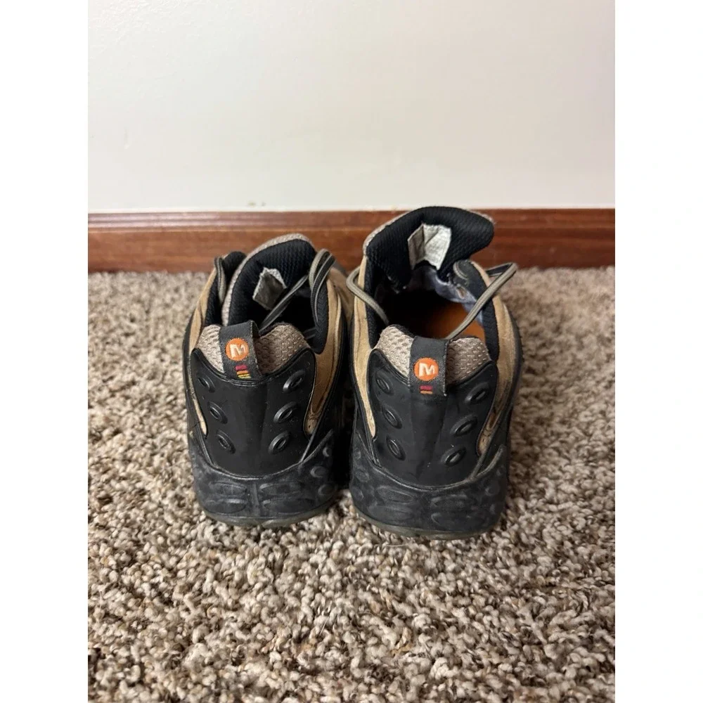 Merrell Brown Hiking Shoes Gore-Tex Continuum Vibram Sole Ortholite Men's size 9